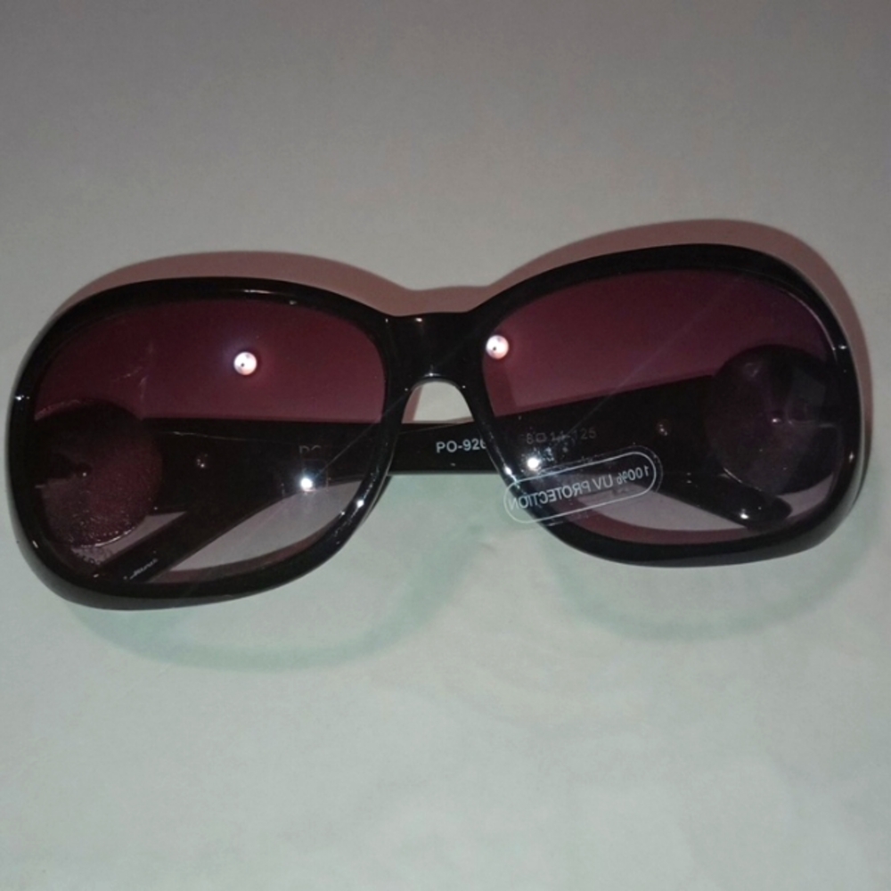 Black framed sunglasses